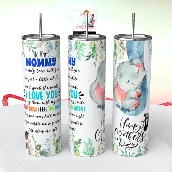 Happy First Mother’s Day 20 Oz Tumbler With Adorable Poem - Picture 3 of 5